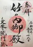 曼殊院門跡の御朱印