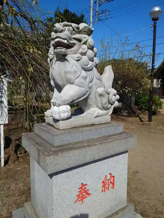 鈴谷天神社の狛犬