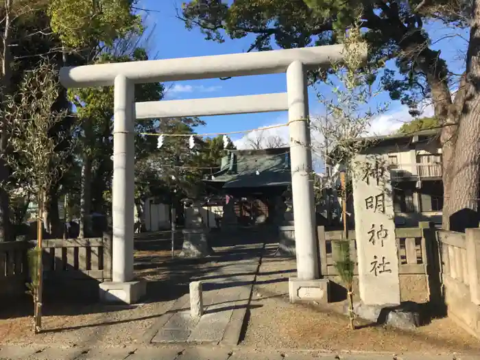 神明神社の鳥居