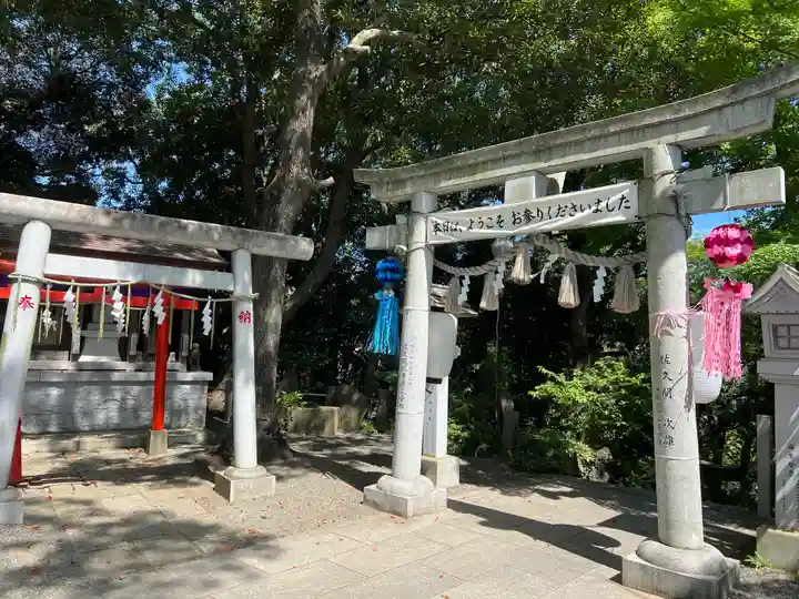 多摩川浅間神社の鳥居