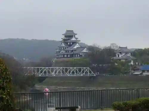 岡山神社の景色