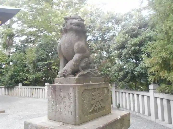白旗神社の狛犬