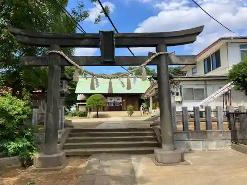 生麦杉山神社の鳥居