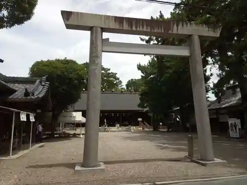 安久美神戸神明社の鳥居