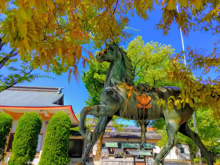 植田八幡宮の狛犬