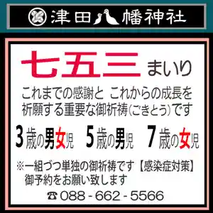 津田八幡神社の七五三参(2021年09月13日(月) 15時23分41秒投稿)