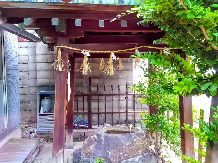 神明社(沢上神明社)の手水舎