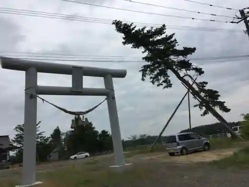 追分八幡神社の鳥居