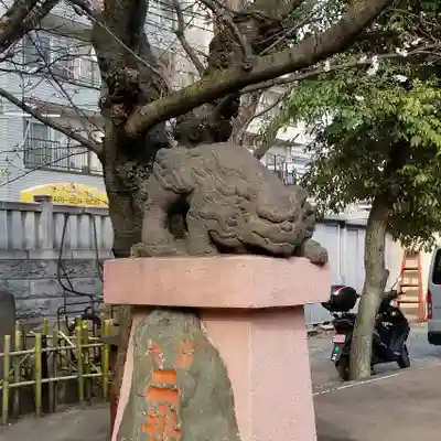木場 洲﨑神社の狛犬