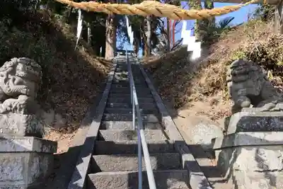 阿久津「田村神社」（郡山市阿久津町）旧社名：伊豆箱根三嶋三社の狛犬