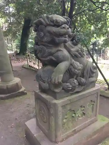 渋谷氷川神社の狛犬