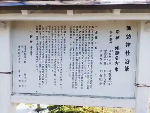 諏訪神社の歴史