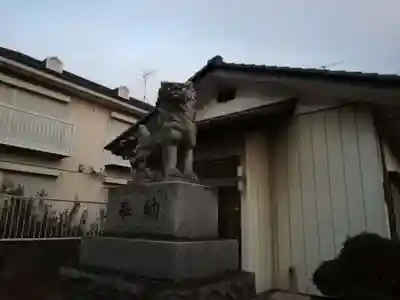 別雷神社稲荷神社の狛犬