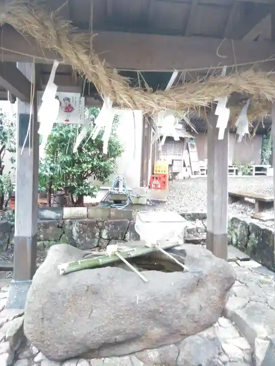 新羽杉山神社の手水舎