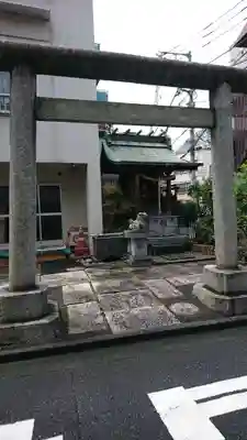 元赤城神社の鳥居