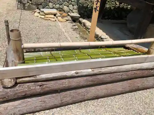 龍田大社の手水舎