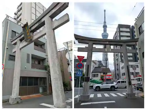 牛嶋神社の鳥居