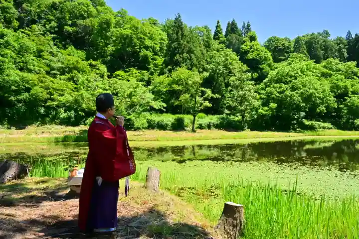 郡殿の池弁財天社(新潟県)