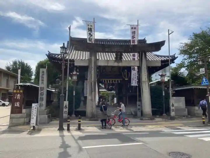 櫛田神社の鳥居
