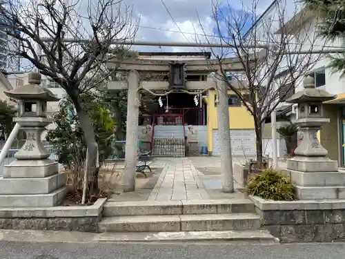 東川崎蛭子神社の鳥居