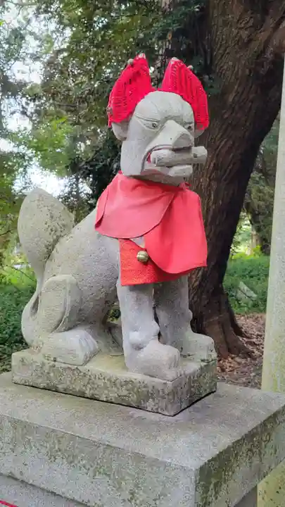 息栖神社の狛犬