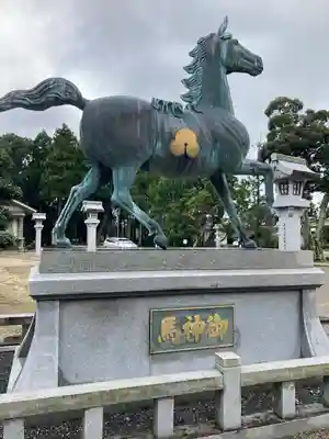 苗村神社の狛犬