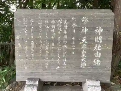 神明社（深沢）の歴史