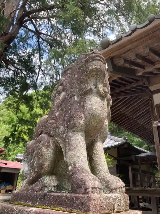 白瀧神社の狛犬