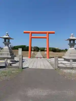 天塩厳島神社の鳥居