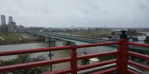 多摩川浅間神社の景色