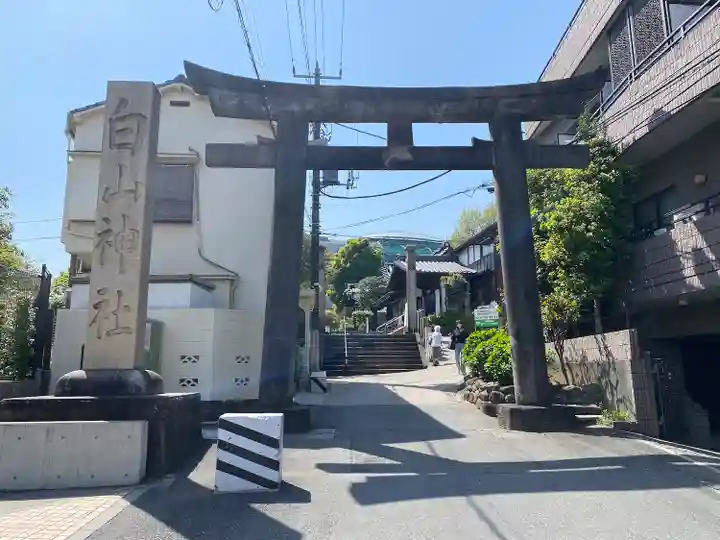 白山神社の鳥居