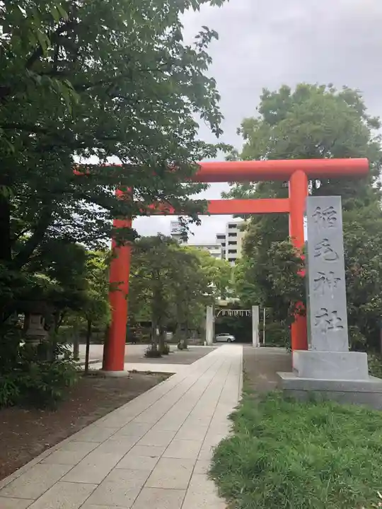 稲毛神社の鳥居