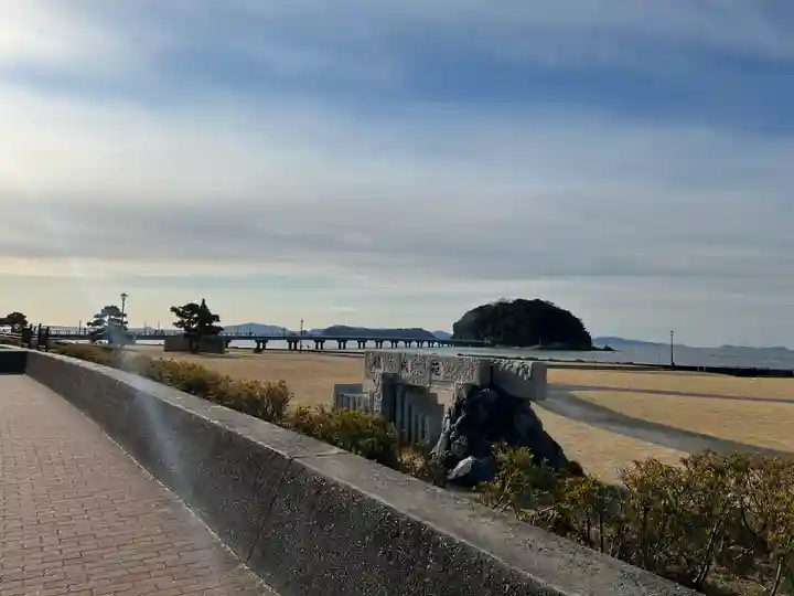 八百富神社の景色