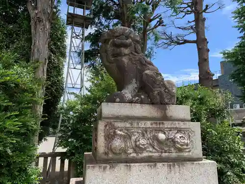 健田須賀神社の狛犬