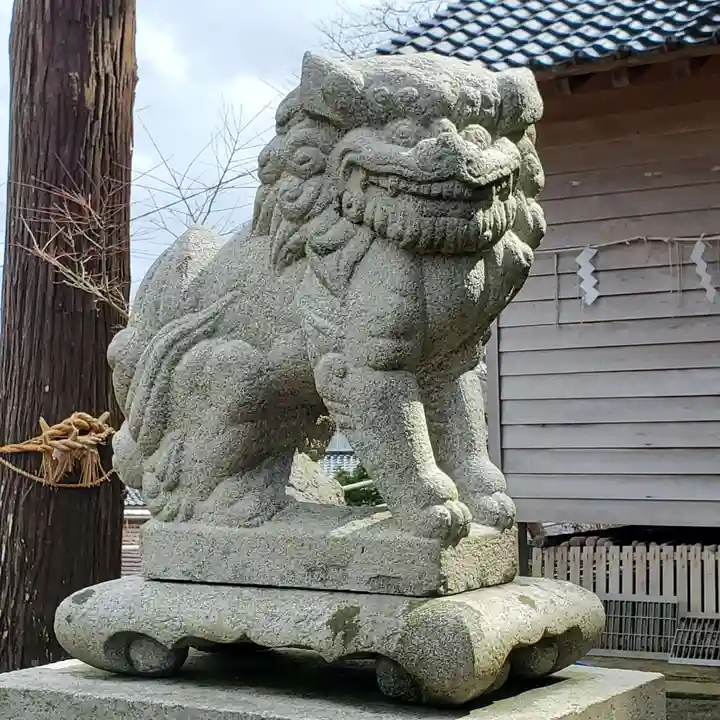櫛比神社の狛犬