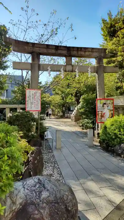 鳩森八幡神社の鳥居