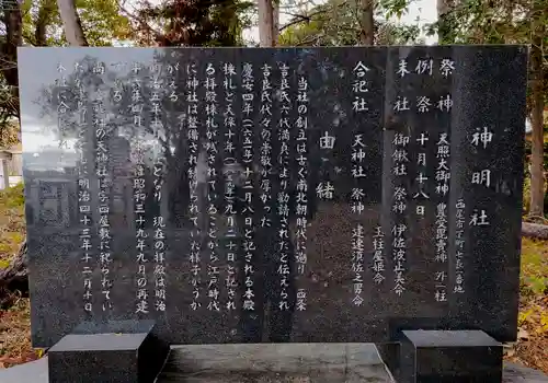 神明社（下町七長）の歴史