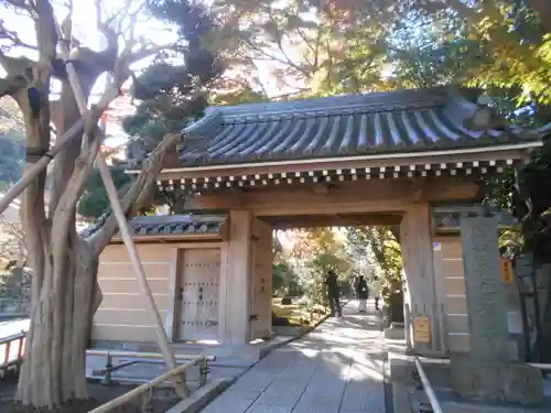 報国寺の山門・神門