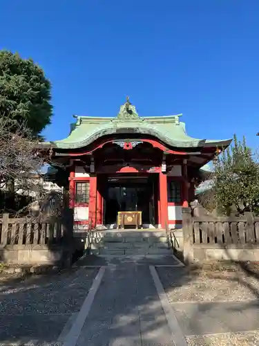 筑土八幡神社の本殿・本堂