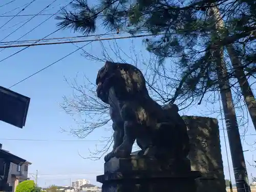 脇子八幡宮の狛犬