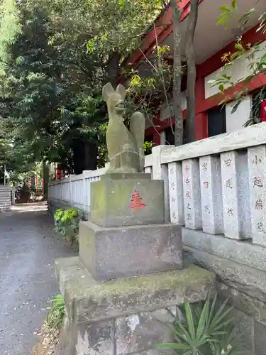 笠䅣稲荷神社の狛犬