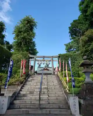 中野沼袋氷川神社の鳥居