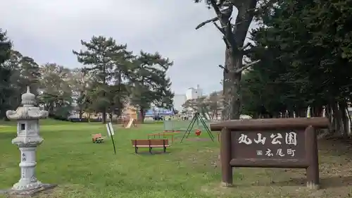 十勝神社の庭園