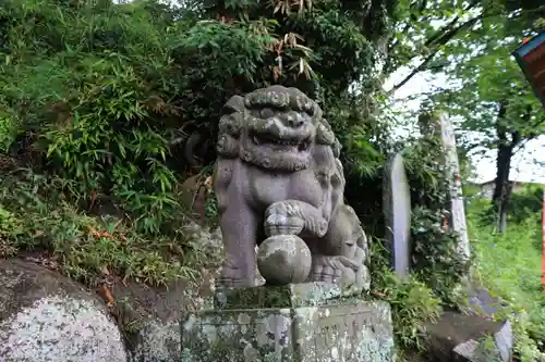 阿久津「田村神社」（郡山市阿久津町）旧社名：伊豆箱根三嶋三社の狛犬