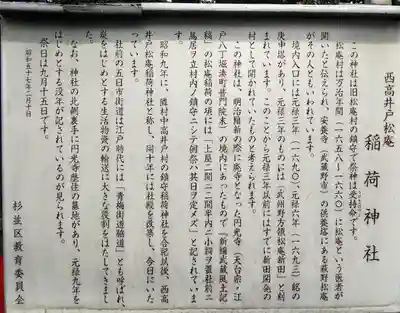 松庵稲荷神社の歴史