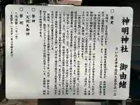 上落合神明神社の歴史