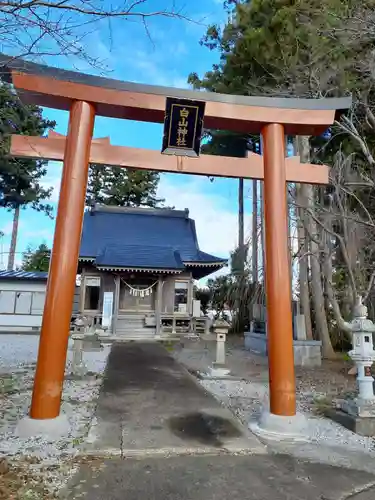 白山神社の鳥居