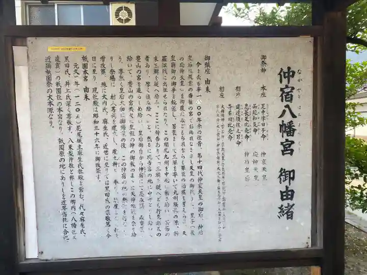 仲宿八幡宮の歴史
