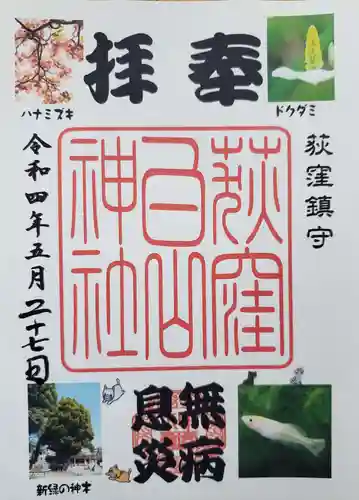 荻窪白山神社の御朱印