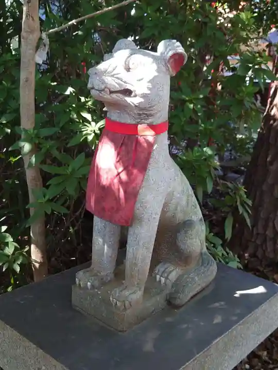 西堀氷川神社の狛犬